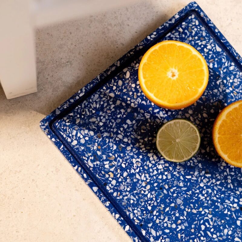 Plateau de présentation en coquillages revalorisés