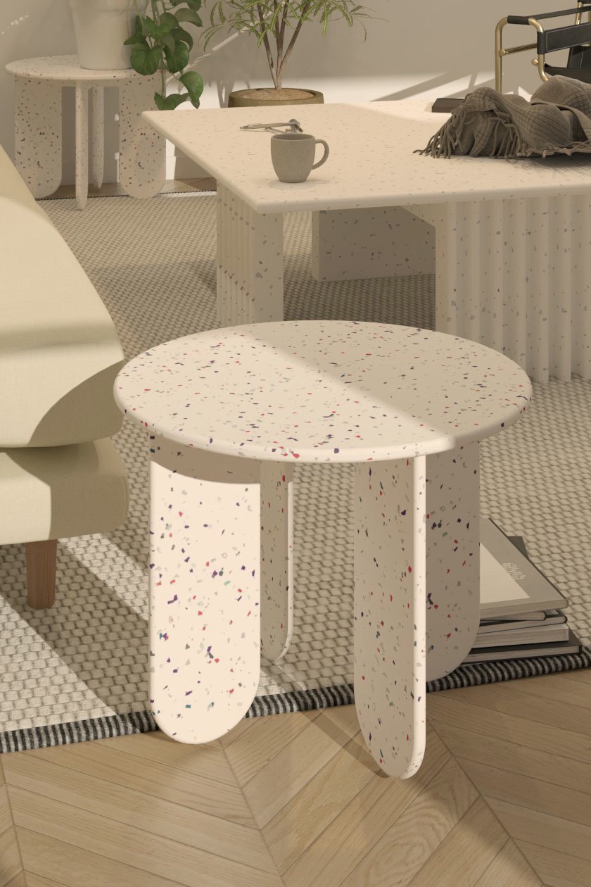 Table basse en plastique recyclé - 06.50 NILA – Image 2