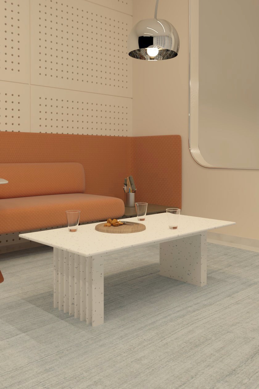 Table basse plastique recyclé - 21.60 KAMA – Image 3