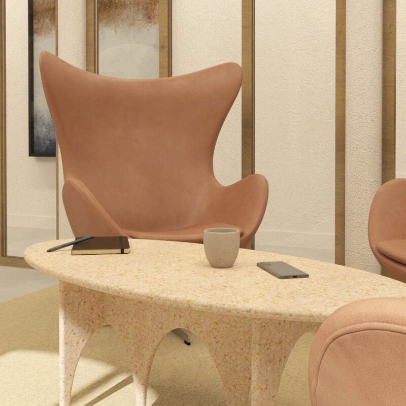 Table basse plastique recyclé - 11.10 ARCA