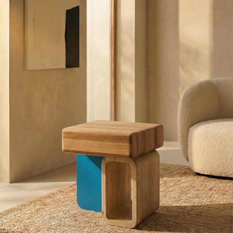 Console en bois massif recyclé