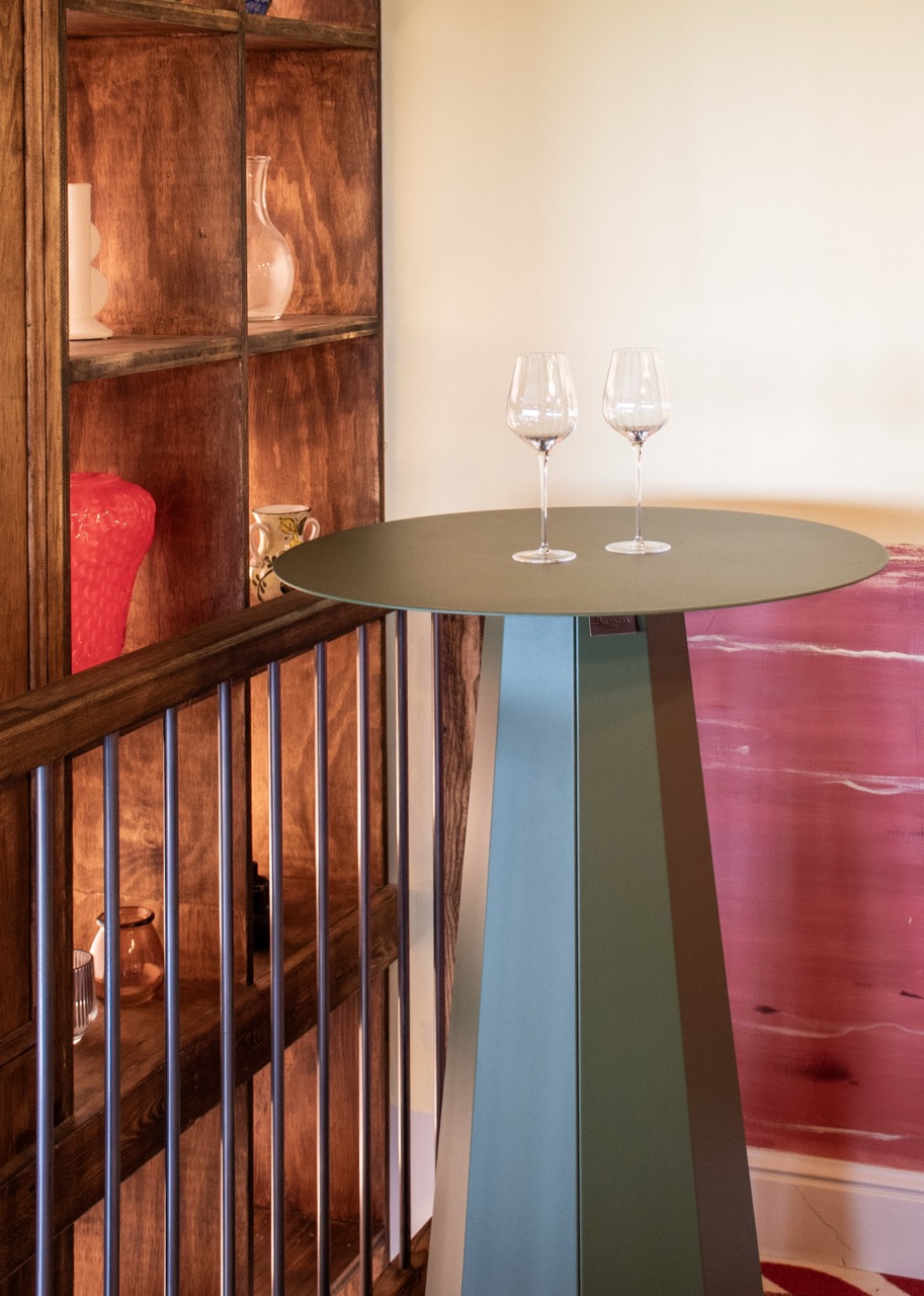 Mange-debout Itsaso en acier recyclé Ø 80 cm