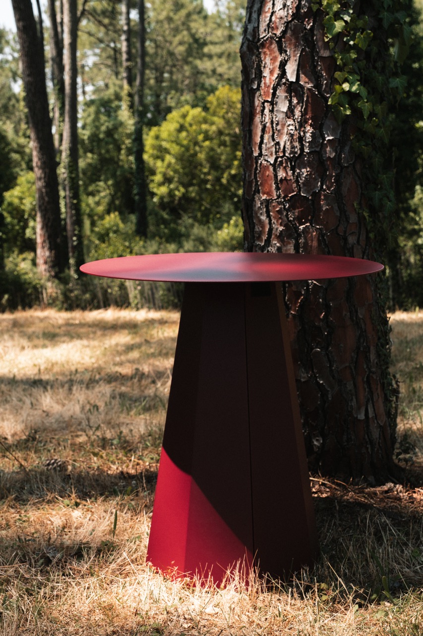 Mange-debout Itsaso en acier recyclé Ø 80 cm – Image 2