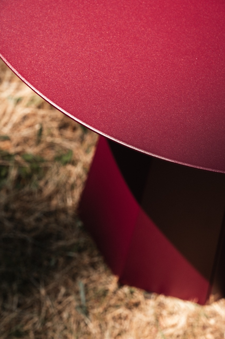 Mange-debout Itsaso en acier recyclé Ø 80 cm – Image 3