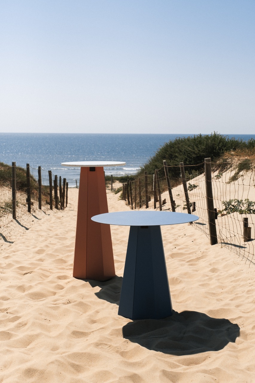 Mange-debout Itsaso en acier recyclé Ø 80 cm – Image 9