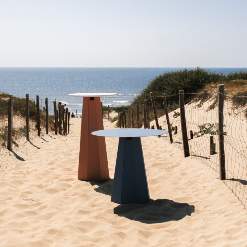 Mange-debout Itsaso en acier recyclé Ø 70 cm