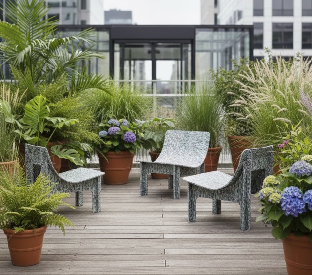 Fauteuil Moon en plastique recyclé – Image 4