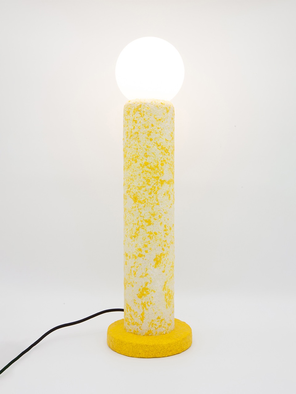 Lampe à poser Terrazzo Jaune recyclée