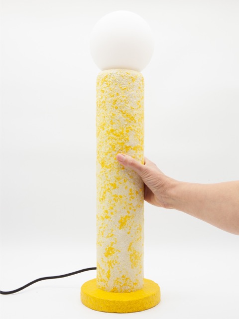 Lampe à poser Terrazzo Jaune recyclée – Image 3