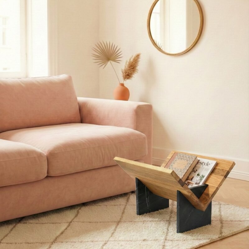 Porte-revues Raphaël en bois upcyclé