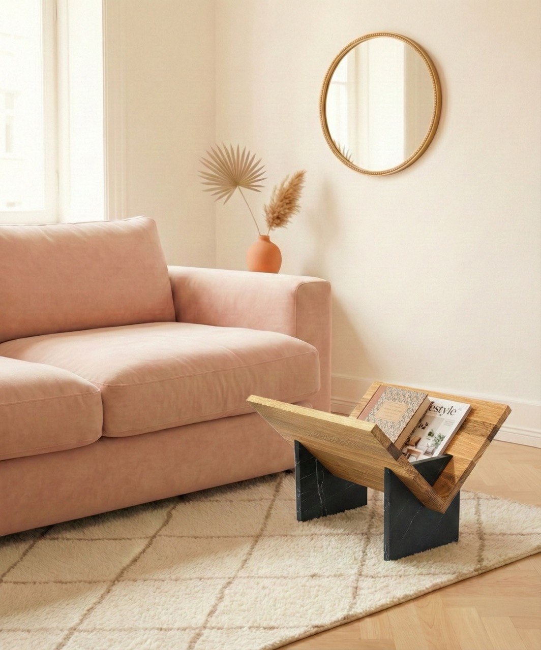 Porte-revues Raphaël en bois upcyclé