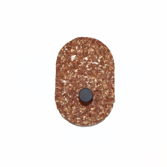 Patère ovale en cuir recyclé – Image 4