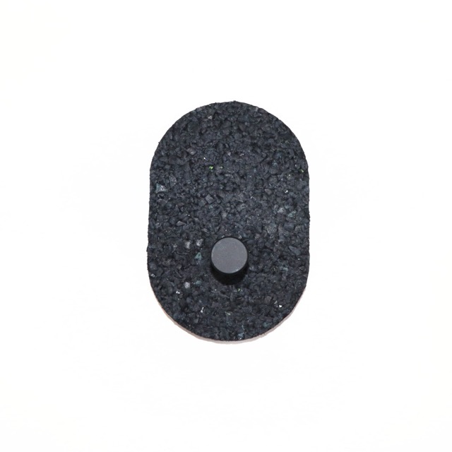 Patère ovale en cuir recyclé – Image 7