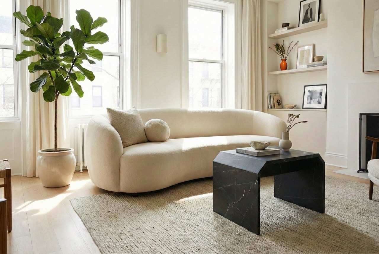 Table Ava bois upcyclé effet marbre